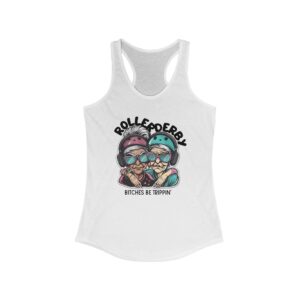 Roller Derby: Bitches Be Trippin - tank top for roller derby - Women's Racerback Tank - Image 2