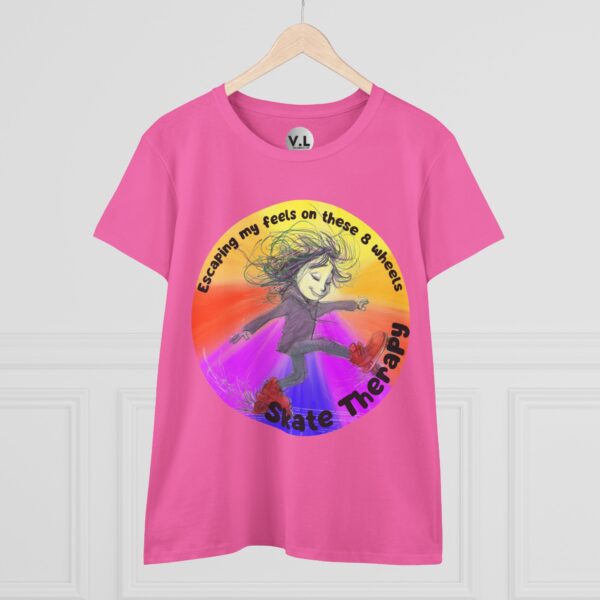 Escaping my Feels on These 8 Wheels Skate Therapy Shirt for roller skaters, Quad skaters
