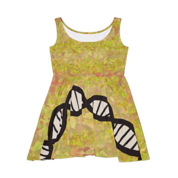 Sunshine Yellow Super comfy skater-style DNA dress for genealogists, geneticists, forensics, or adoptees