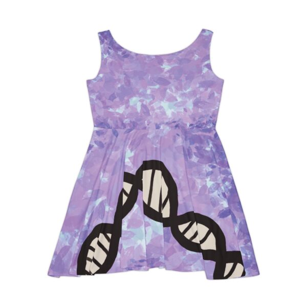 Pastel Purples Super comfy skater-style Green DNA dress for genealogists, geneticists, forensics, or adoptees