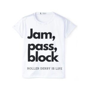 Jam Pass Block Roller derby Jammer shirt for roller derby, roller rink, roller skating shirts for women's roller derby - Image 4