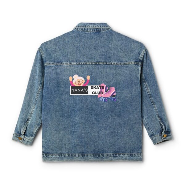 Nana's Skate Club 2 - Denim jacket for your rollerskating patch collection or pin collection from rollerskating rinks