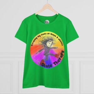 Escaping my Feels on These 8 Wheels Skate Therapy Shirt for roller skaters, Quad skaters - Image 14