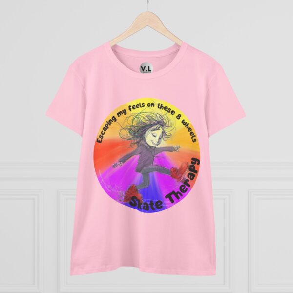 Escaping my Feels on These 8 Wheels Skate Therapy Shirt for roller skaters, Quad skaters