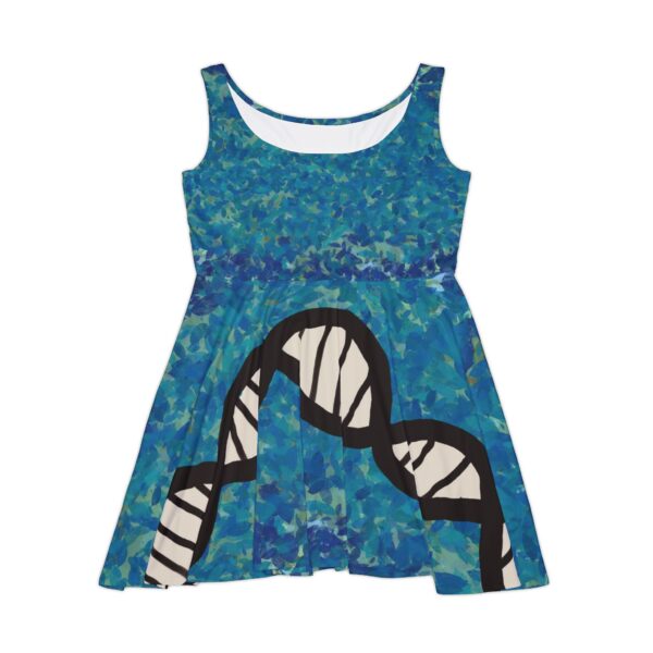 Super comfy skater-style Blues DNA dress for genealogists, geneticists, forensics, or adoptees