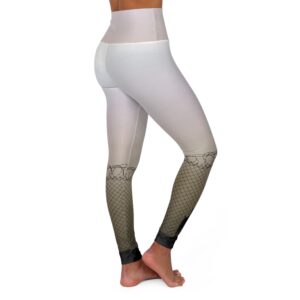 Let your dogs out - super supportive high-waisted skating leggings, dog silhouette with chain link fence and barbed wire - Image 3