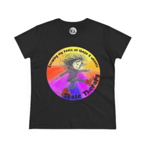 Escaping my Feels on These 8 Wheels Skate Therapy Shirt for roller skaters, Quad skaters - Image 7