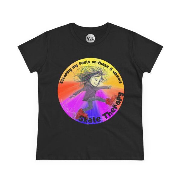 Escaping my Feels on These 8 Wheels Skate Therapy Shirt for roller skaters, Quad skaters