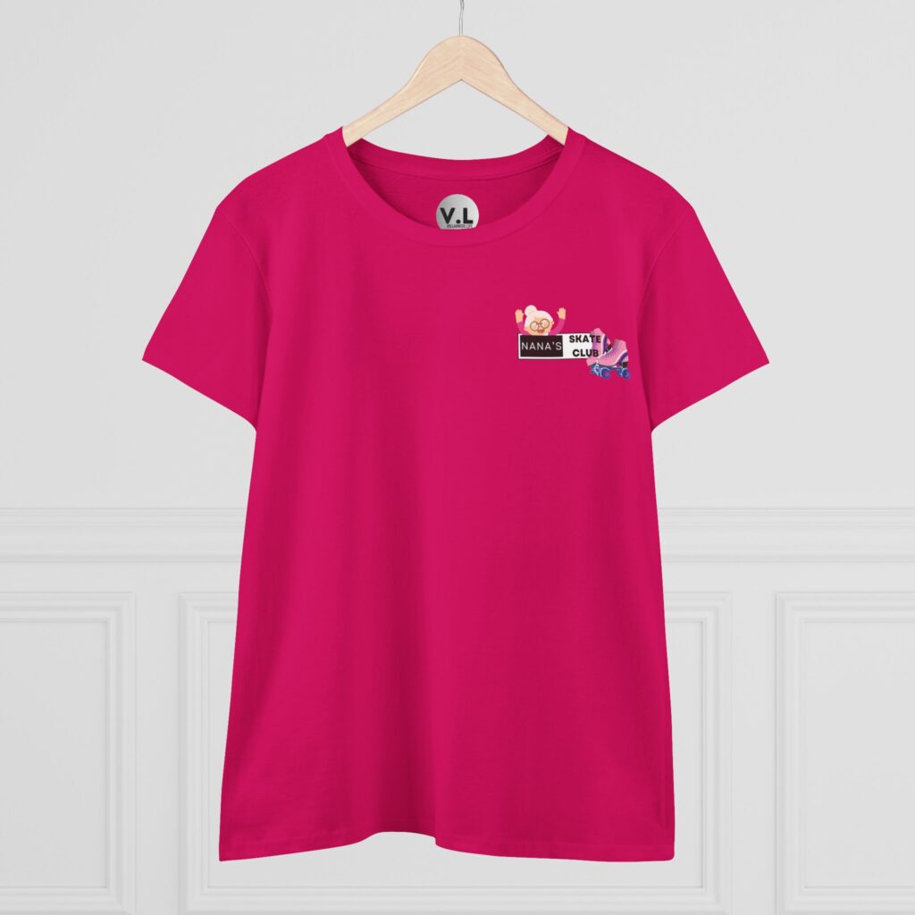 Nana's Skate Club front logo shirt with backside advising everyone to "Bend Your Knees" probably because Nana is sick of watching people fall down