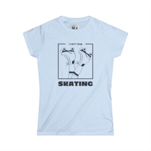 I can't stop skating shirt for rollerskating, quadskaters love rollerskating and sometimes you just can't stop - Image 2