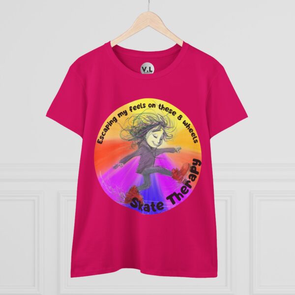 Escaping my Feels on These 8 Wheels Skate Therapy Shirt for roller skaters, Quad skaters