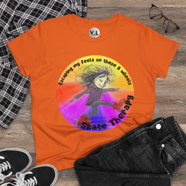 Escaping my Feels on These 8 Wheels Skate Therapy Shirt for roller skaters, Quad skaters