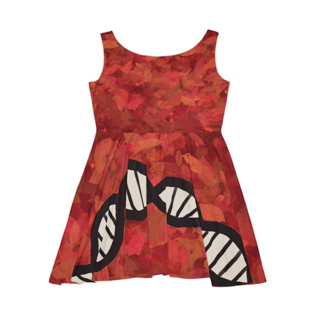 Super comfy skater-style Red DNA dress for genealogists, geneticists, forensics, or adoptees