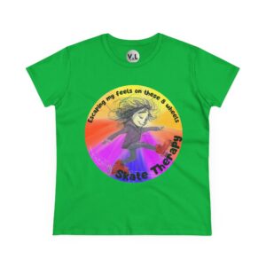 Escaping my Feels on These 8 Wheels Skate Therapy Shirt for roller skaters, Quad skaters - Image 13
