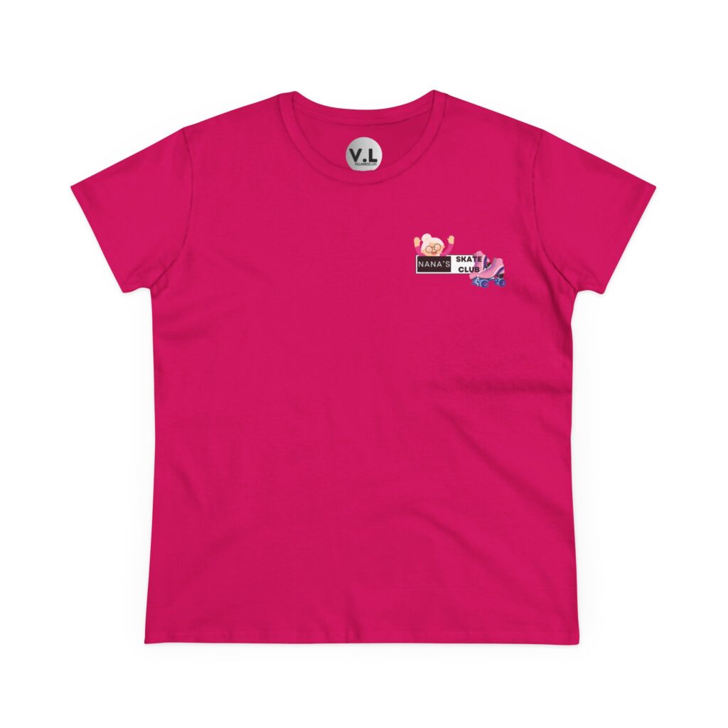 Nana's Skate Club front logo shirt with backside advising everyone to "Bend Your Knees" probably because Nana is sick of watching people fall down
