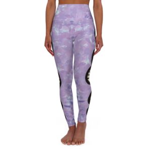 Pastel purple DNA leggings for genealogists and skaters
