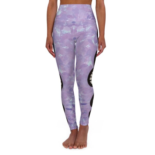 Pastel purple DNA leggings for genealogists and skaters