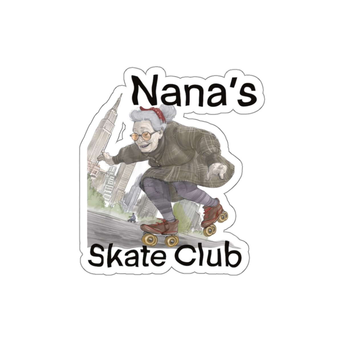 Nana’s Skate Club helmet sticker for roller skaters, quad skaters - Image 4
