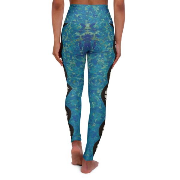 Heavenly blues DNA themed leggings for genealogists, geneticists, science lovers and comfy humans