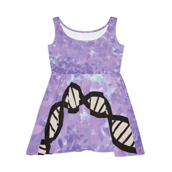 Pastel Purples Super comfy skater-style Green DNA dress for genealogists, geneticists, forensics, or adoptees