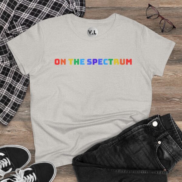 On the Spectrum - Adorable rainbow lettering shirt designed for folks on both spectrums. Are you a double rainbow?