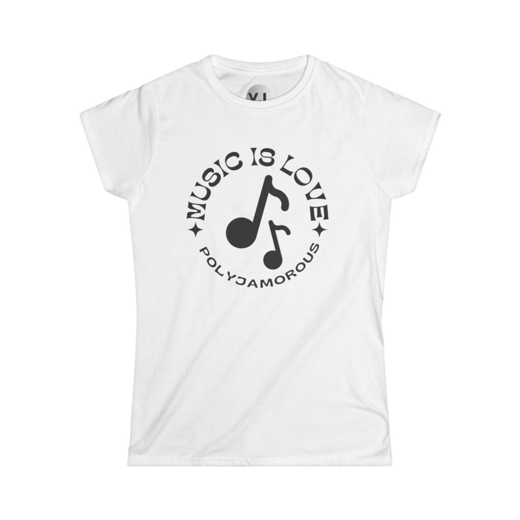 Music is love - PolyJamorous Music Lover Tee - Embrace All Genres