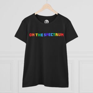 On the Spectrum - Adorable rainbow lettering shirt designed for folks on both spectrums. Are you a double rainbow? - Image 8