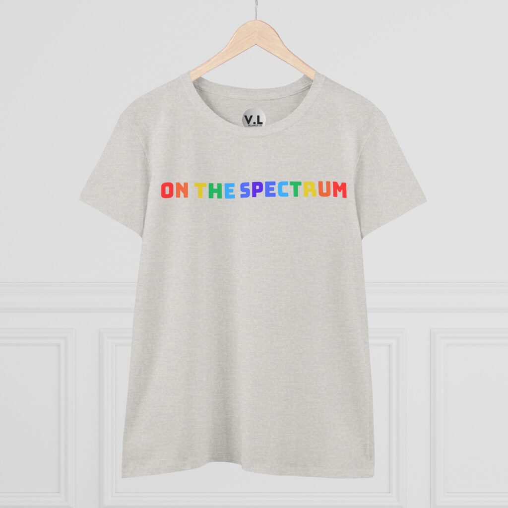 On the Spectrum - Adorable rainbow lettering shirt designed for folks on both spectrums. Are you a double rainbow?