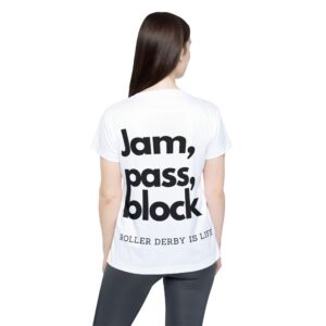 Jam Pass Block Roller derby Jammer shirt for roller derby, roller rink, roller skating shirts for women's roller derby - Image 3