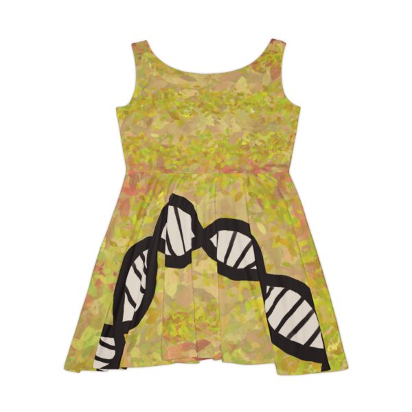 Sunshine Yellow Super comfy skater-style DNA dress for genealogists, geneticists, forensics, or adoptees
