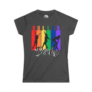 Rainbow roller derby shirt new 2024 Rainbow - Image 2