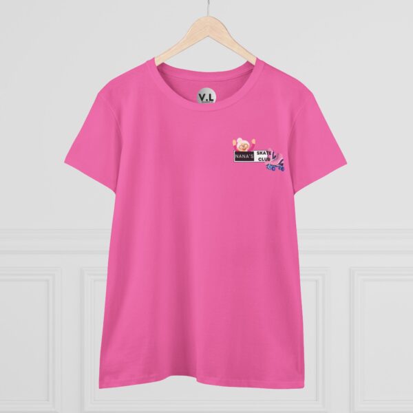 Nana's Skate Club front logo shirt with backside advising everyone to "Bend Your Knees" probably because Nana is sick of watching people fall down