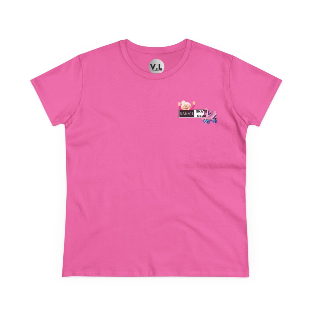Nana's Skate Club front logo shirt with backside advising everyone to "Bend Your Knees" probably because Nana is sick of watching people fall down