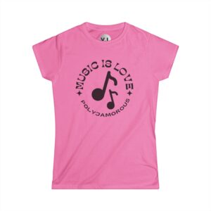 Music is love - PolyJamorous Music Lover Tee - Embrace All Genres - Image 5