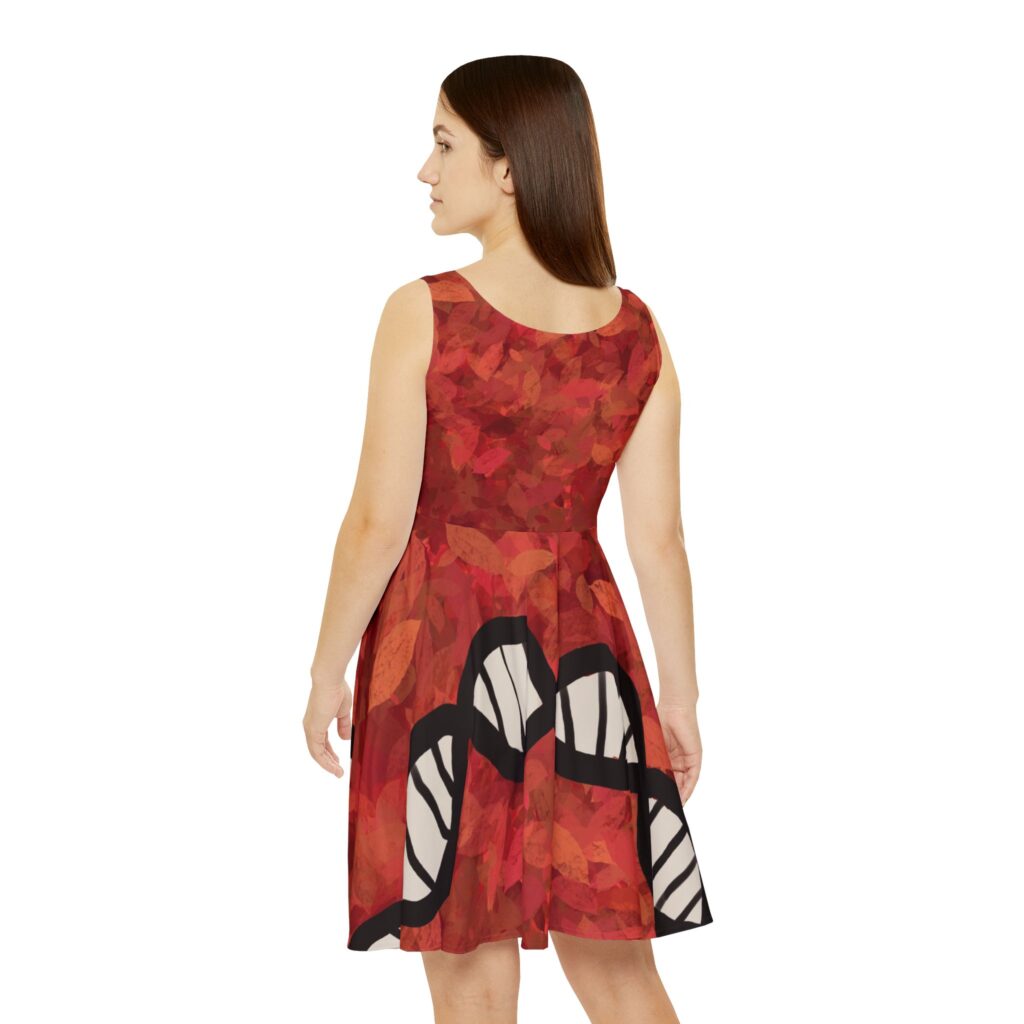 Super comfy skater-style Red DNA dress for genealogists, geneticists, forensics, or adoptees