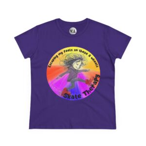 Escaping my Feels on These 8 Wheels Skate Therapy Shirt for roller skaters, Quad skaters - Image 19
