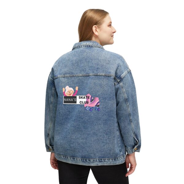 Nana's Skate Club 2 - Denim jacket for your rollerskating patch collection or pin collection from rollerskating rinks